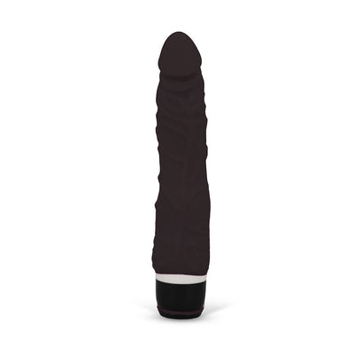 Silicone Classic Thin Veined 033 Seven Function Black - One Stop Adult Shop
