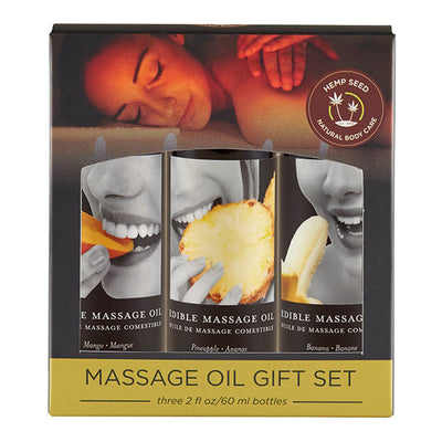 Edible Tropical Massage Oil Trio - One Stop Adult Shop