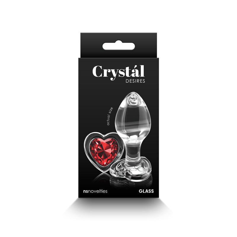 Crystal Desires - Red Heart - Medium - One Stop Adult Shop