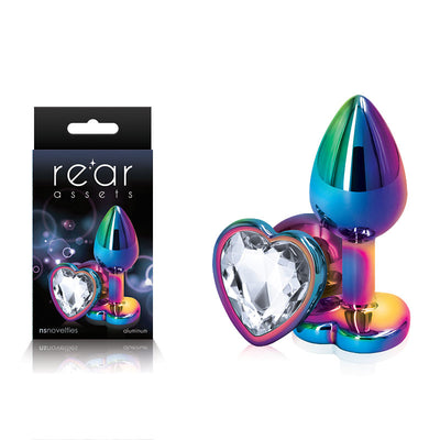 Rear Assets Multi Coloured Heart - One Stop Adult Shop