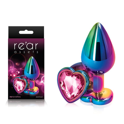 Rear Assets Multi Coloured Heart - One Stop Adult Shop