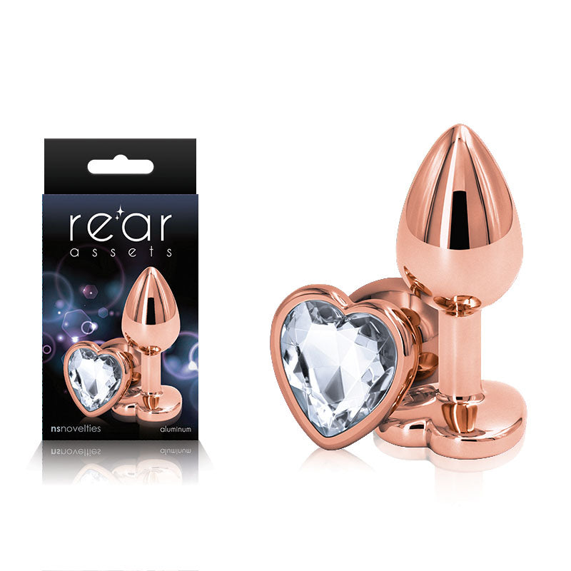 Rear Assets Rose Gold Heart Small - One Stop Adult Shop