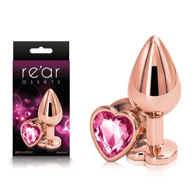 Rear Assets Rose Gold Heart Medium - One Stop Adult Shop