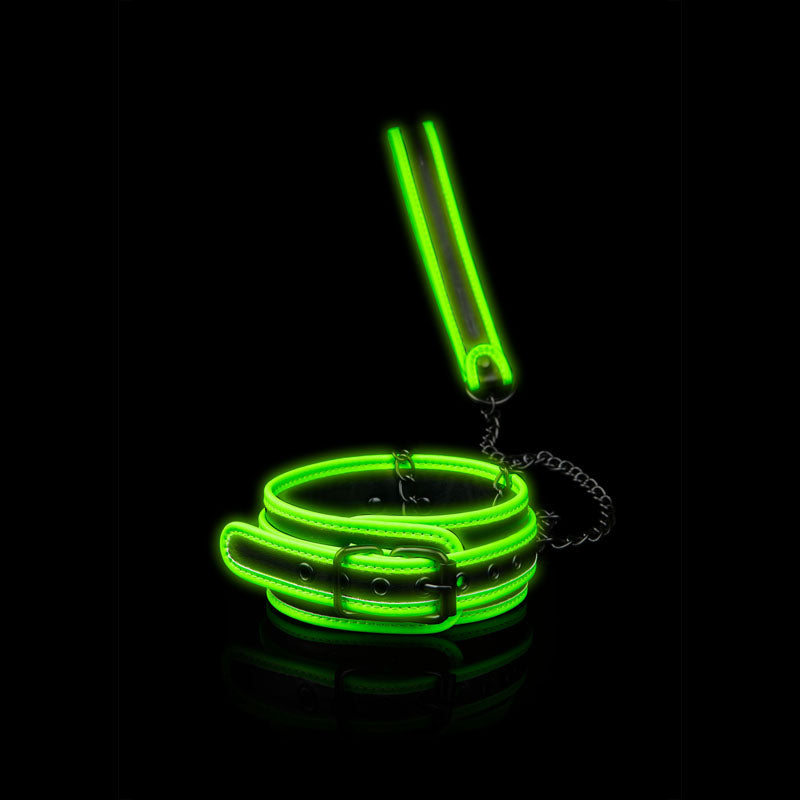 OUCH! Glow In The Dark Collar and Leash - One Stop Adult Shop