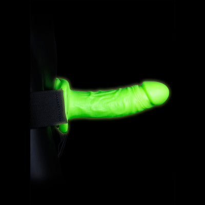 OUCH! Glow In The Dark Realistic 18 cm Strap-on Harness - One Stop Adult Shop