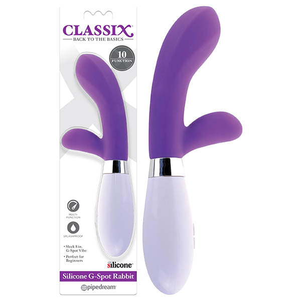 Classix - Silicone G-Spot Rabbit (Purple) - One Stop Adult Shop