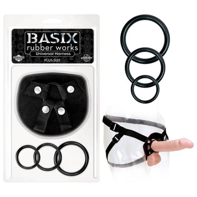 Basix Rubber Works - Universal Harness (Plus Size) - One Stop Adult Shop