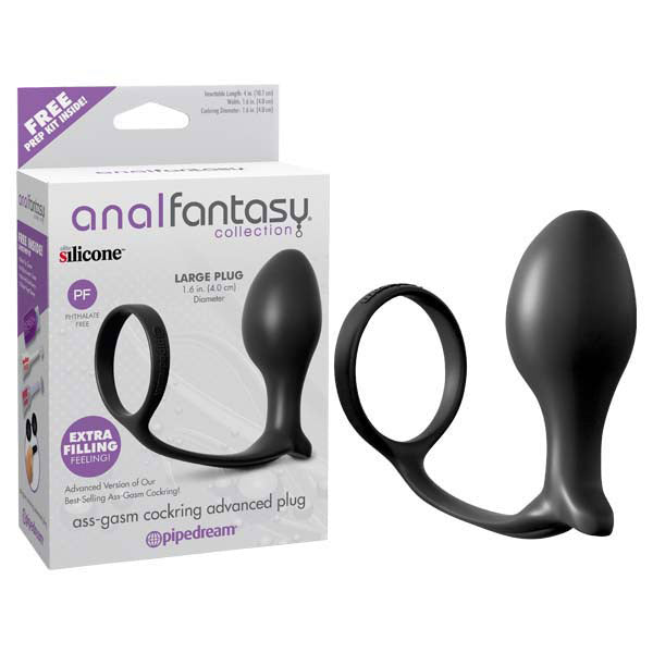 Anal Fantasy Collection - Ass-Gasm Cock Ring Advanced Plug - One Stop Adult Shop