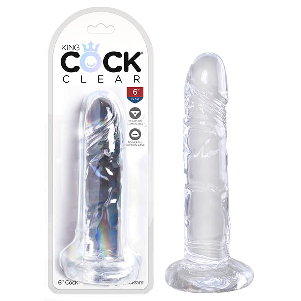 King Cock Clear 6'' Cock - One Stop Adult Shop