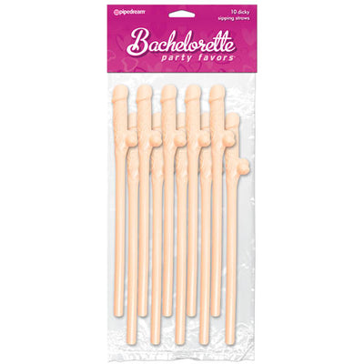 Bachelorette Party Favors - Dicky Sipping Straws - One Stop Adult Shop