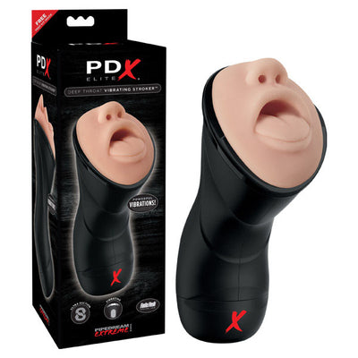 PDX Elite Deep Throat Vibrating Stroker - One Stop Adult Shop