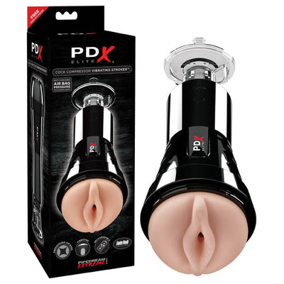 PDX Elite Cock Compressor Vibrating Stroker - One Stop Adult Shop