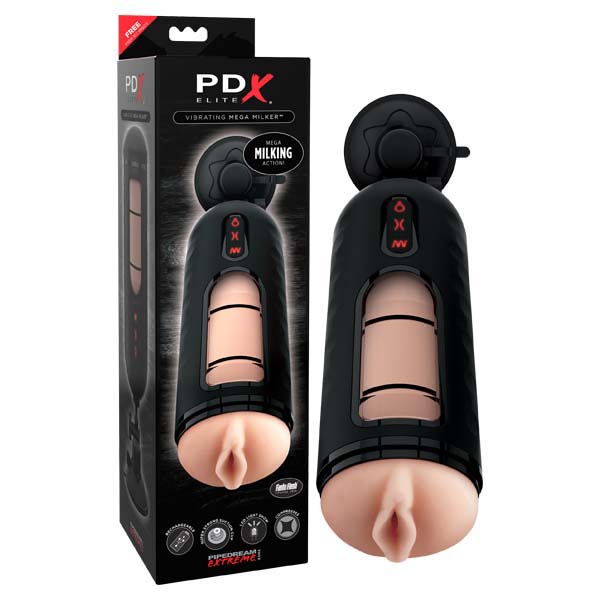 Pipedream Extreme Toyz Elite Vibrating Mega Milker - One Stop Adult Shop