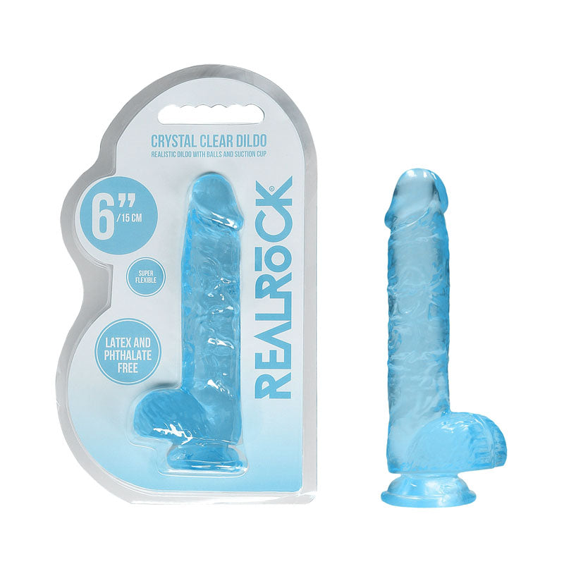 RealRock 6'' Realistic Dildo With Balls - One Stop Adult Shop