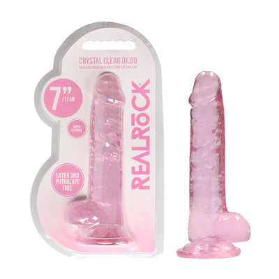 RealRock 7'' Realistic Dildo With Balls - One Stop Adult Shop