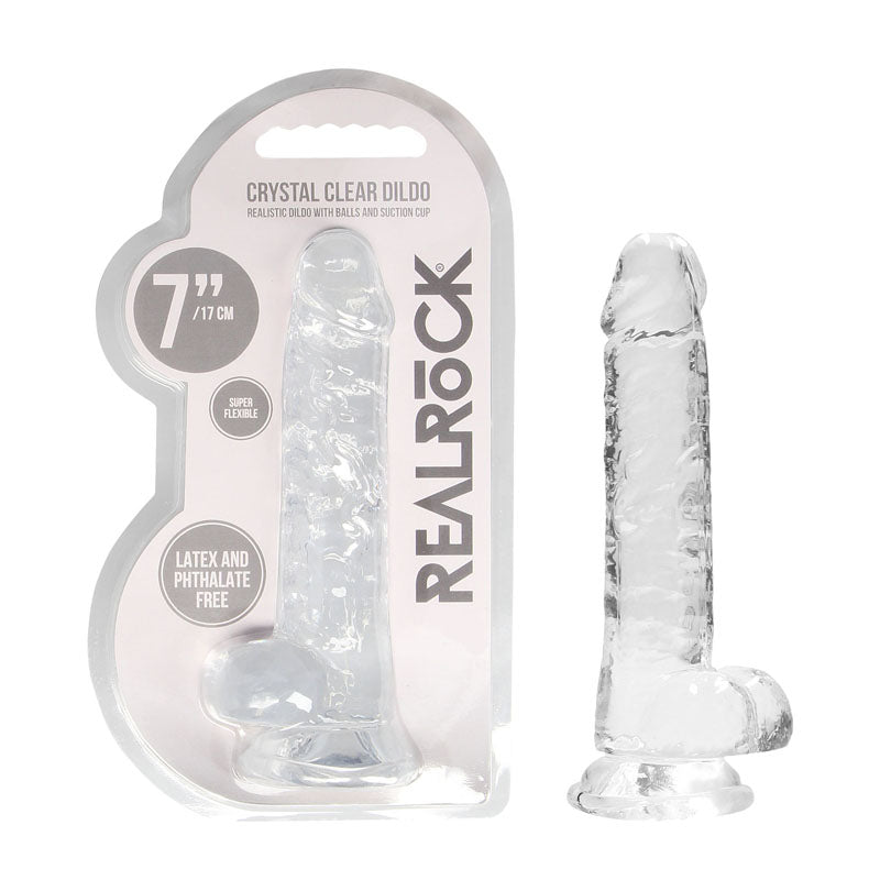 RealRock 7'' Realistic Dildo With Balls - One Stop Adult Shop