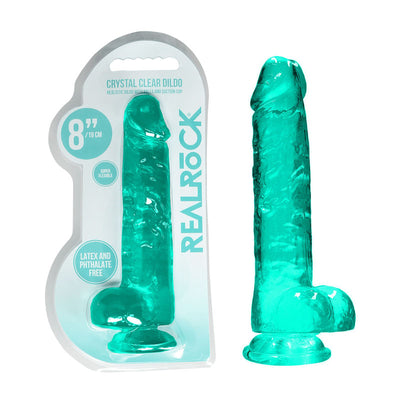 RealRock 8'' Realistic Dildo With Balls - One Stop Adult Shop