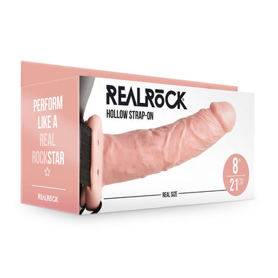 REALROCK Hollow Strap-on - 20.5 cm Flesh - One Stop Adult Shop