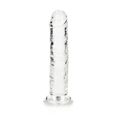 REALROCK 15.5 cm Straight Dildo - Clear - One Stop Adult Shop