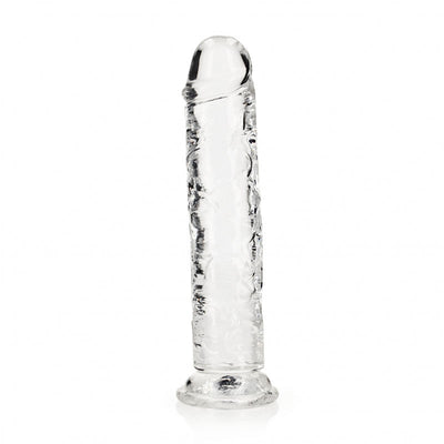 REALROCK 25 cm Straight Dildo - Clear - One Stop Adult Shop