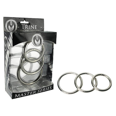 Master Series Trine Steel Ring Collection - One Stop Adult Shop